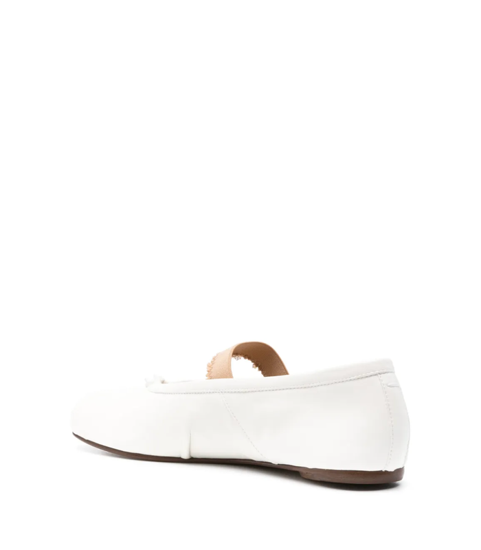 TABI BALLERINA FLAT ELASTIC BAND IVORY