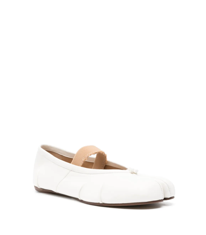 TABI BALLERINA FLAT ELASTIC BAND IVORY