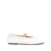 MAISON MARGIELA TABI BALLERINA FLAT ELASTIC BAND IVORY