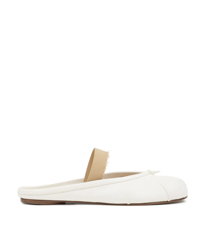 TABI BALLERINA MULE ELASTIC BAND IVORY