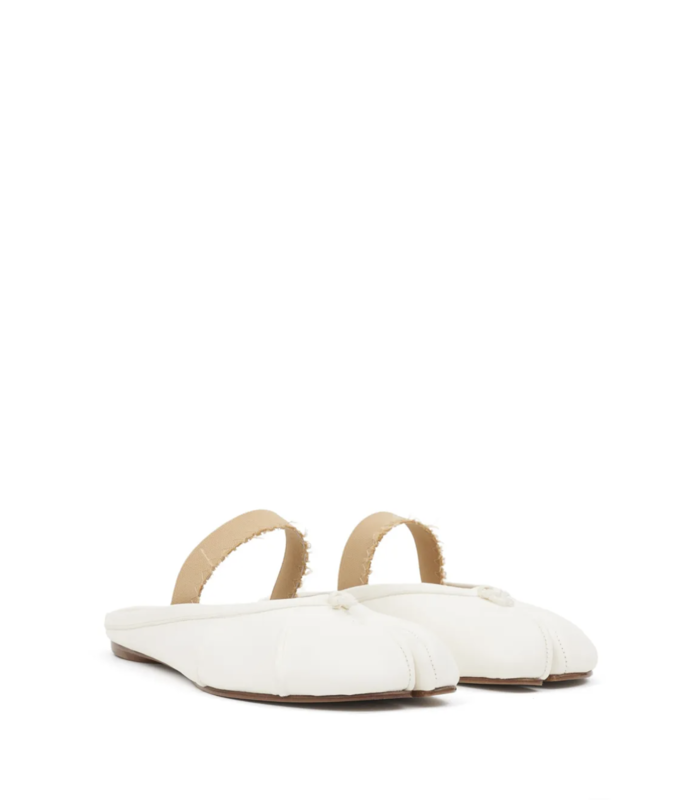 TABI BALLERINA MULE ELASTIC BAND IVORY