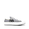 COMME DES GARCONS PLAY CHUCH TAYLOR 70 BLACK HEART LOW TOP SNEAKERS GREY