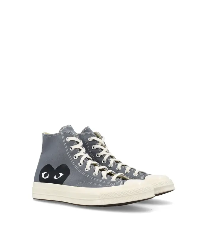 CHUCH TAYLOR 70 BLACK HEART HIGH TOP SNEAKERS GREY