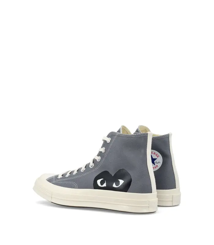 CHUCH TAYLOR 70 BLACK HEART HIGH TOP SNEAKERS GREY
