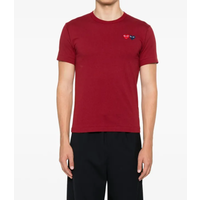 T-SHIRT DOUBLE BURGENDY EMBLEM BURGUNDY