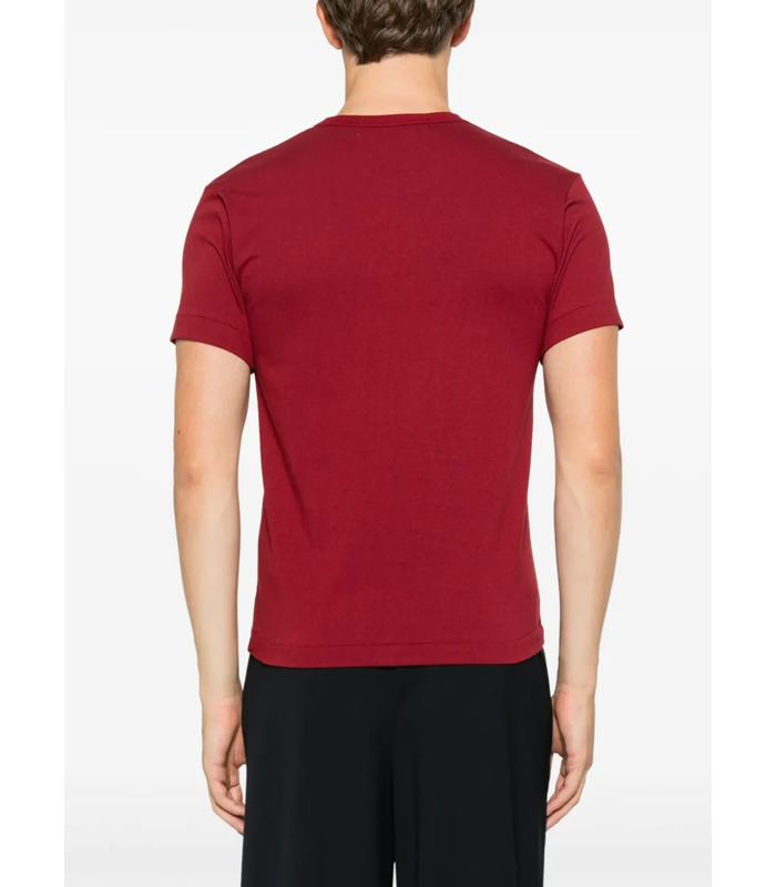 T-SHIRT DOUBLE BURGENDY EMBLEM BURGUNDY