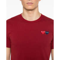 T-SHIRT DOUBLE BURGENDY EMBLEM BURGUNDY