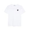 COMME DES GARCONS PLAY T-SHIRT BLACK BLACK HEART WHITE