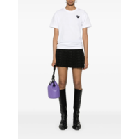 T-SHIRT BLACK BLACK HEART WHITE