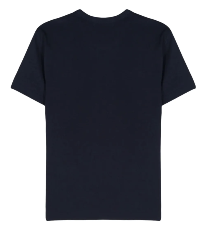 T-SHIRT DOUBLE BURGENDY EMBLEM NAVY