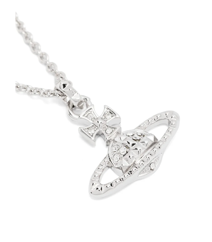 MAYFAIR BAS RELIEF PENDANT RHODIUM CRYSTAL