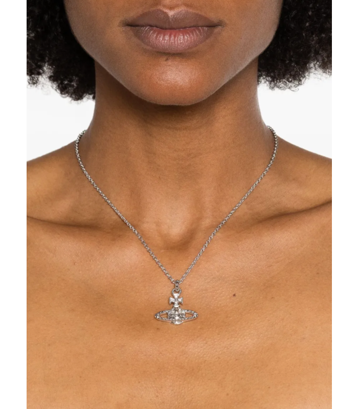 MAYFAIR BAS RELIEF PENDANT RHODIUM CRYSTAL
