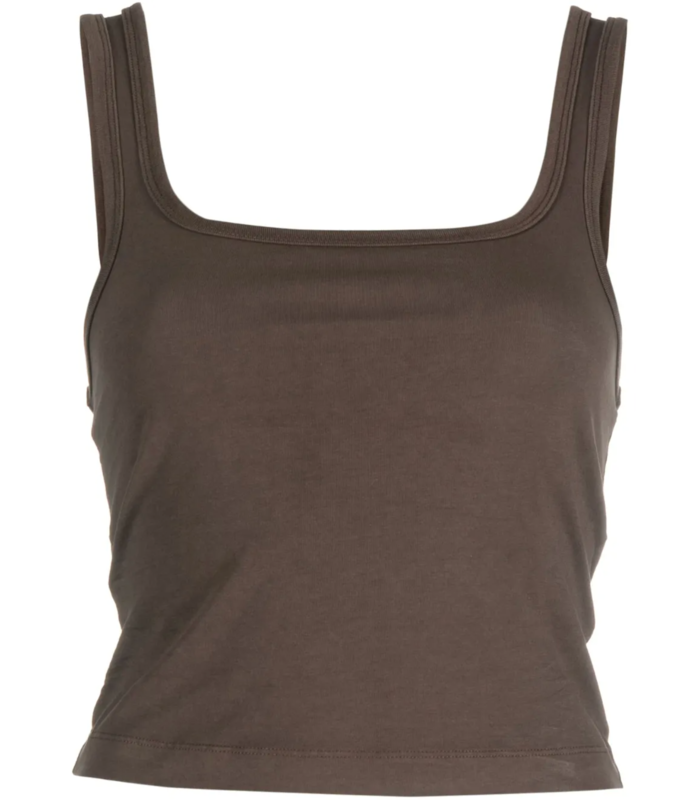 SQUARE NECK TANK BRUNETTE