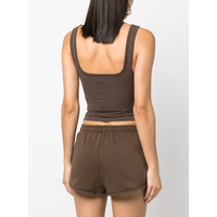 SQUARE NECK TANK BRUNETTE