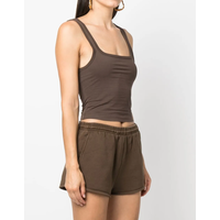 SQUARE NECK TANK BRUNETTE