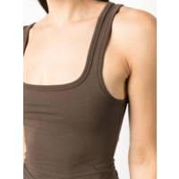 SQUARE NECK TANK BRUNETTE