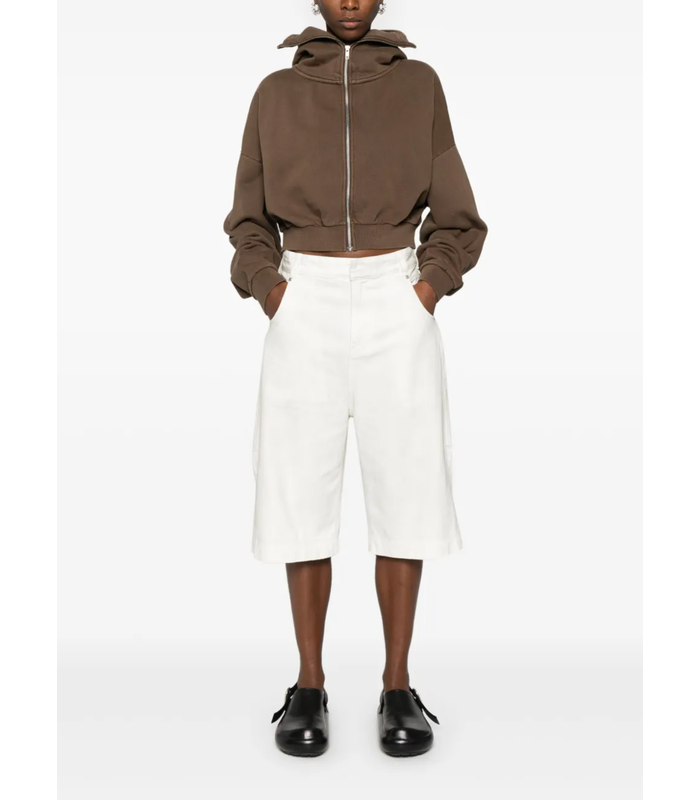 CROPPED FULL ZIP BRUNETTE