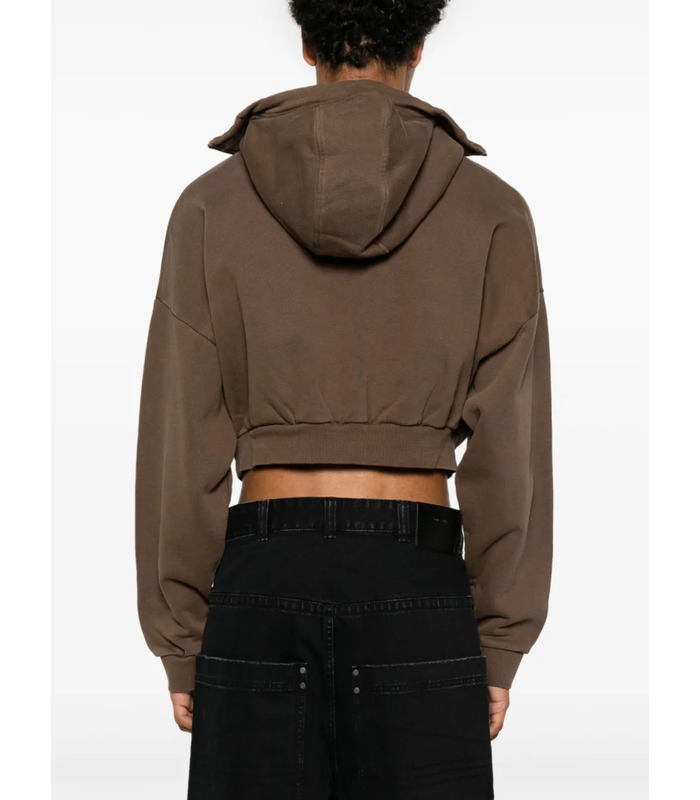 CROPPED FULL ZIP BRUNETTE