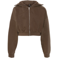 CROPPED FULL ZIP BRUNETTE