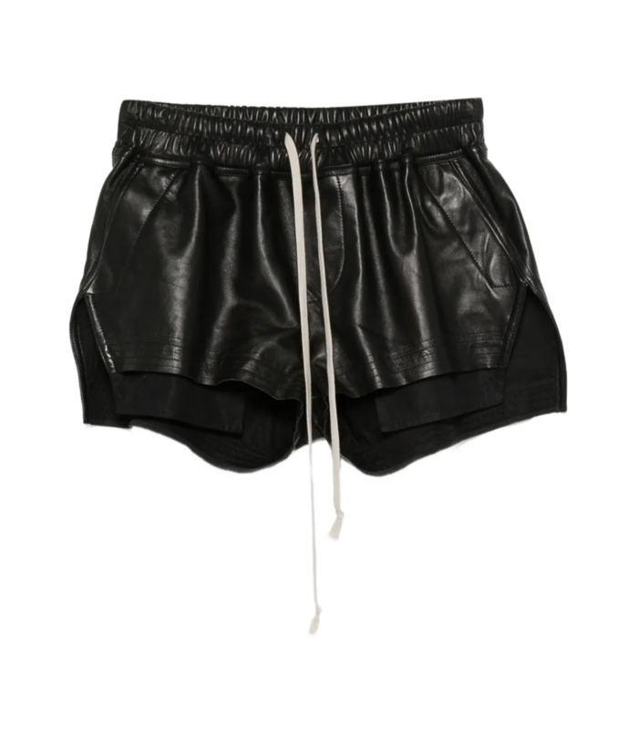 SHORTS LEATHER BOXERS BLACK
