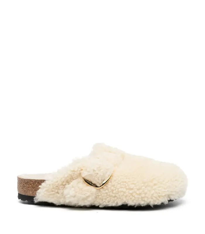 BOSTON BIG BUCKLE FUR EGGSHELL