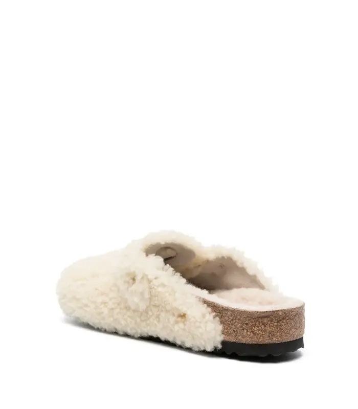 BOSTON BIG BUCKLE FUR EGGSHELL