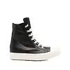 RICK OWENS SCARPE IN PELLE SNEAKERS BLACK/MILK/MILK
