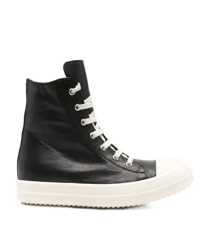SCARPE IN PELLE SNEAKERS BLACK/MILK/MILK