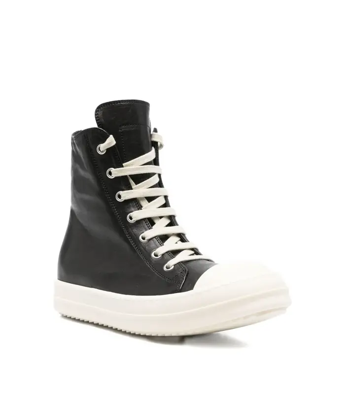 SCARPE IN PELLE SNEAKERS BLACK/MILK/MILK