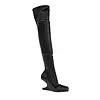 RICK OWENS STIVALI IN PELLE CANTILEVER 8 THIGH HIGH BLACK