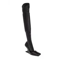 STIVALI IN PELLE CANTILEVER 8 THIGH HIGH BLACK