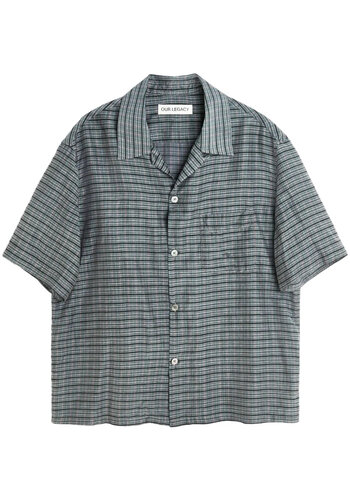 OUR LEGACY heusen shirt shortsleeve picnic check OUR LEGACY heusen shirt shortsleeve picnic check