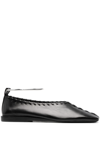 JIL SANDER ballerina black silver