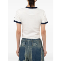 SMILY FACE PRINTED MINI TEE WHITE