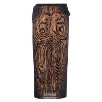 MESH SKIRT DOUBLE LAYER PRINTED "WOOD" BLACK/BROWN