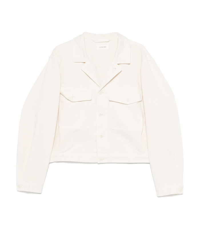 LEMAIRE TRUCKER JACKET SNOWY OFF WHITE