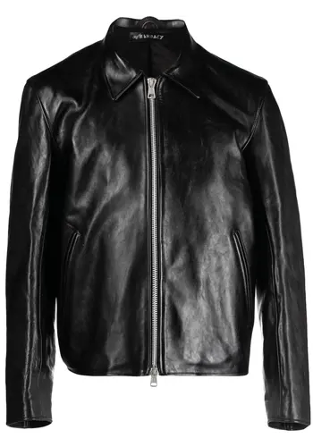 OUR LEGACY mini jacket black leather OUR LEGACY mini jacket black leather