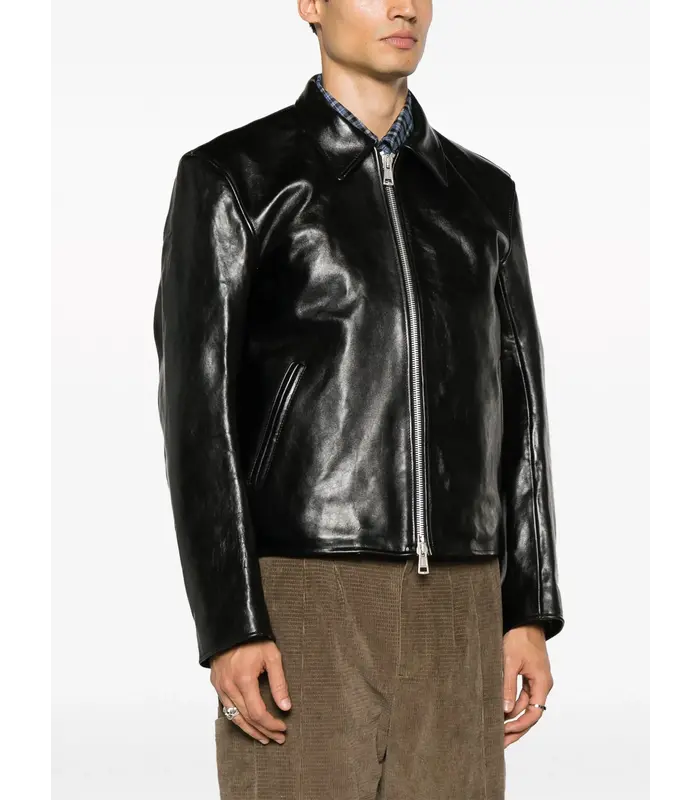MINI JACKET BLACK LEATHER