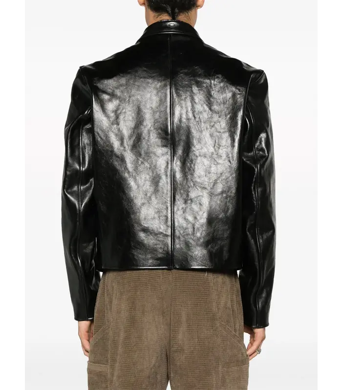 MINI JACKET BLACK LEATHER
