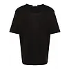 LEMAIRE RIB U NECK T-SHIRT SQUID INK
