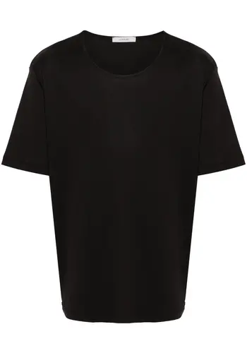 LEMAIRE rib u neck t-shirt squid ink LEMAIRE rib u neck t-shirt squid ink