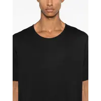RIB U NECK T-SHIRT SQUID INK