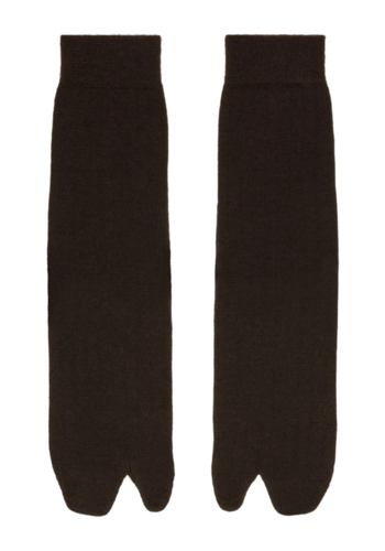 MAISON MARGIELA bootleg socks dark brown MAISON MARGIELA bootleg socks dark brown