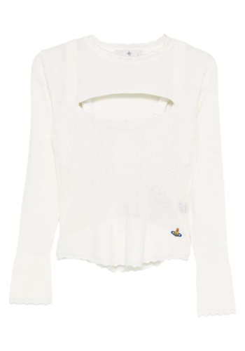 VIVIENNE WESTWOOD maria corset top dusty white VIVIENNE WESTWOOD maria corset top dusty white