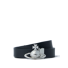 VIVIENNE WESTWOOD ORB BUCKLE BELT/SILVER BLACK