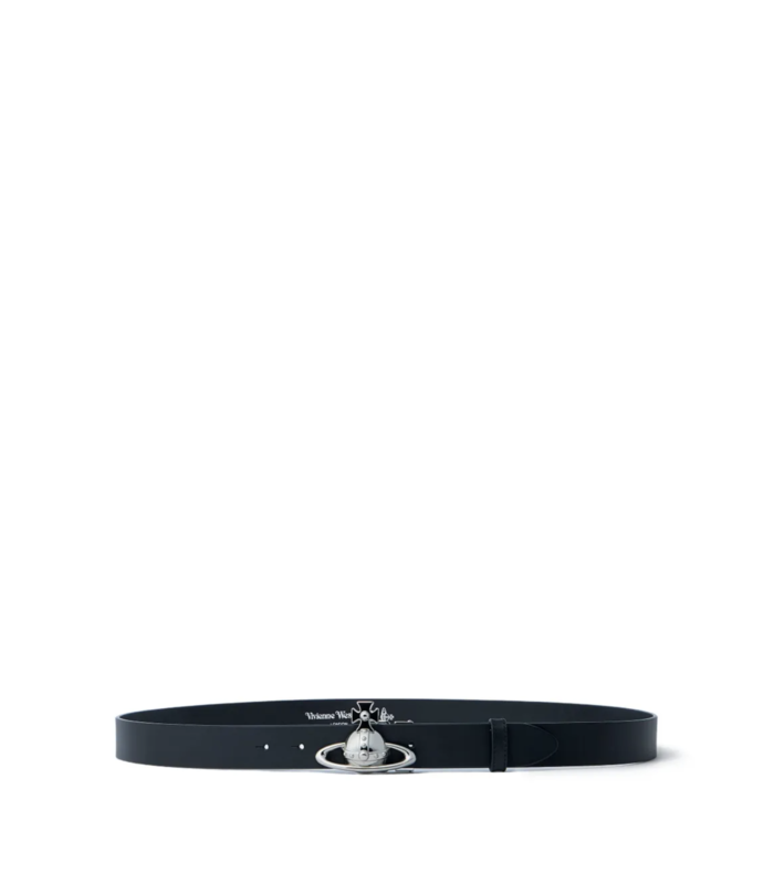 ORB BUCKLE BELT/SILVER BLACK