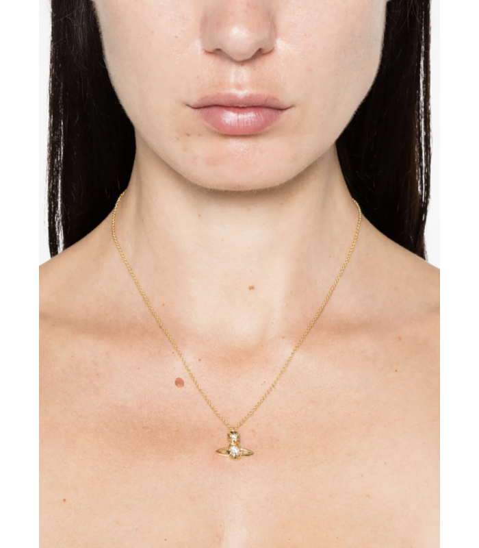 LEE ORB PENDANT GOLD WHITE