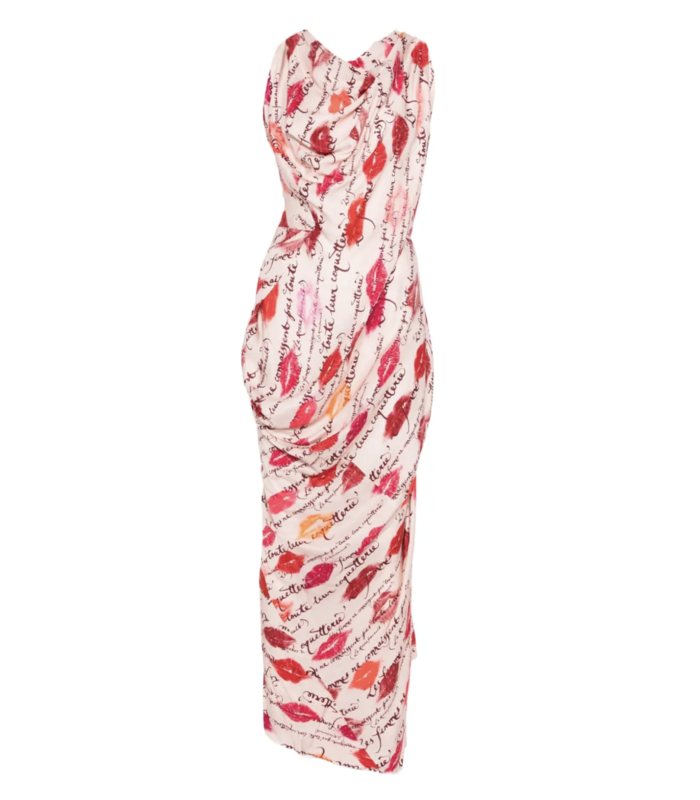 LONG FOND DRESS KISSES