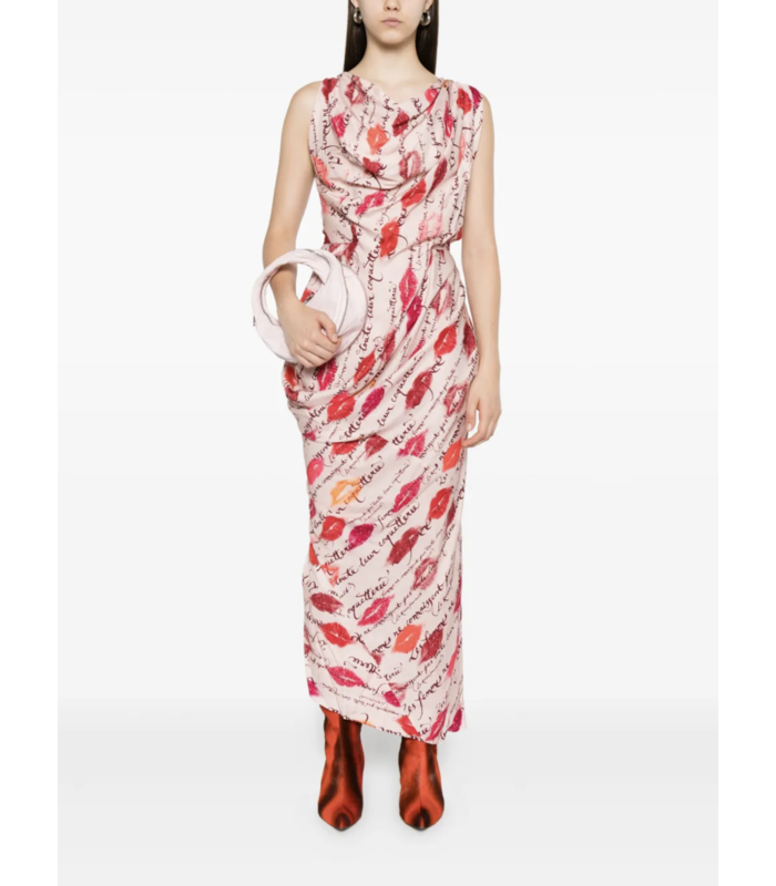 LONG FOND DRESS KISSES