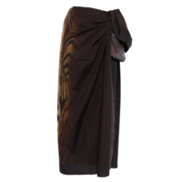 PAREO PRINTED "WOOD" BLACK/BROWN